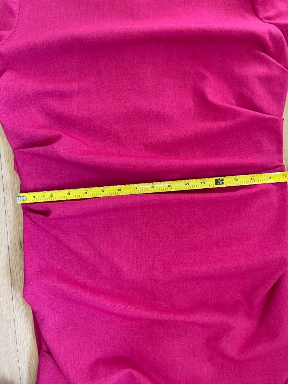 Etcetera Raspberry Pink Ruched Sheath Dress Size 8 - Picture 9 of 12